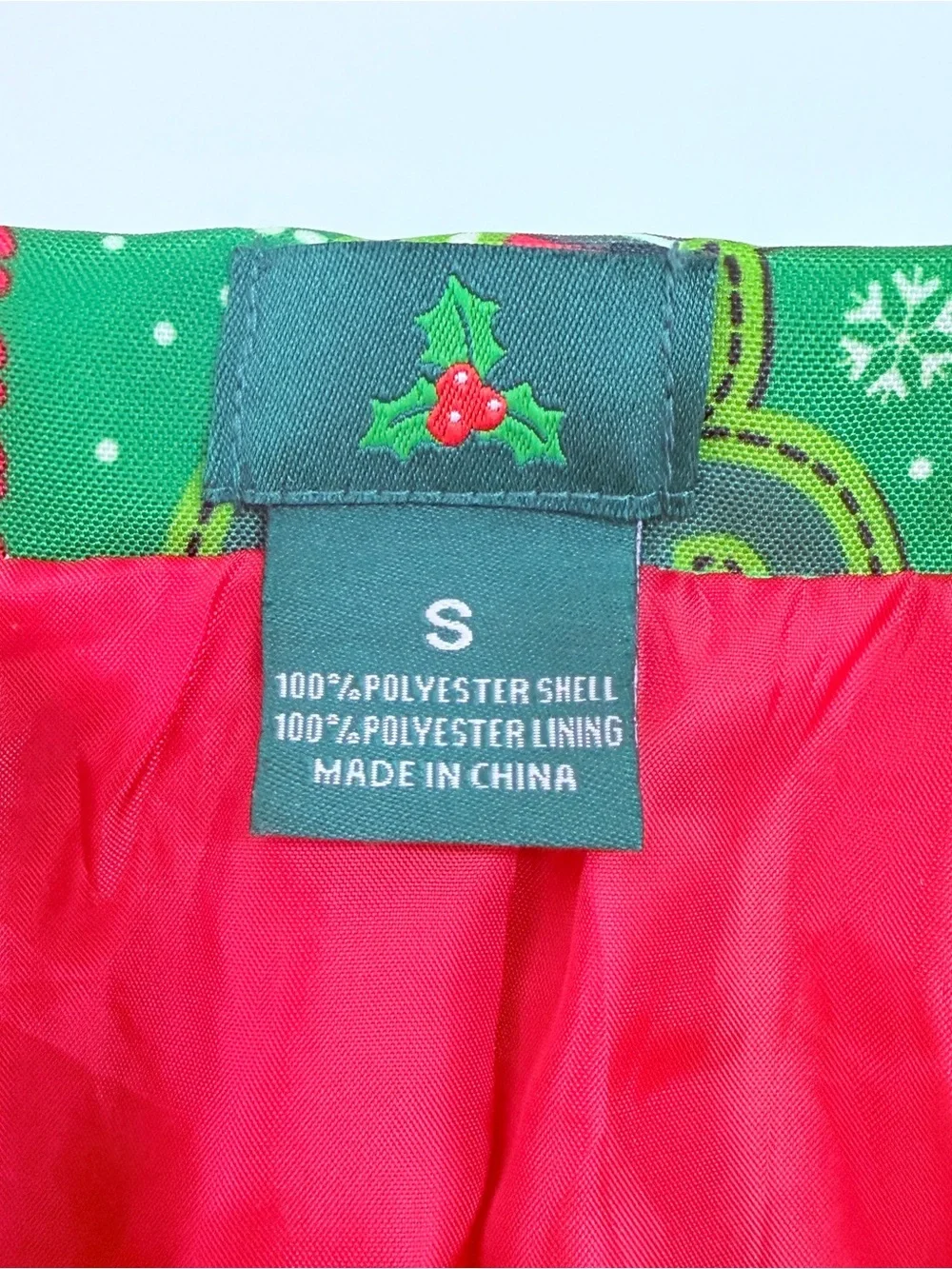Ugly Christmas Green Blazer Jacket Snowman Yeti Elves Cats Holiday Time SZ S